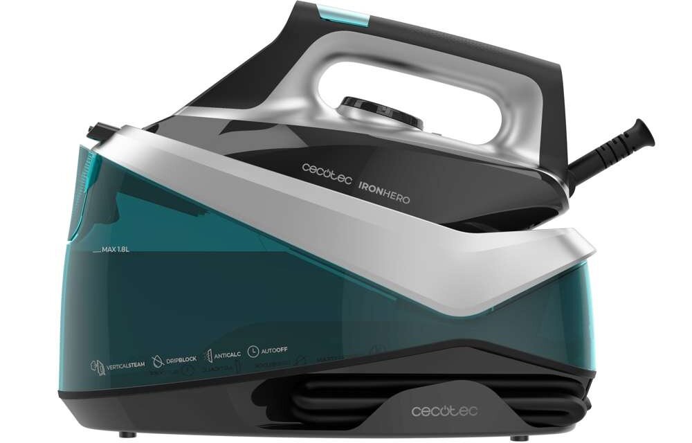 Generator pary CECOTEC IronHero H-2800 Station system cyclo clean anti-calc, usuwanie kamienia, mniej osadu, dłuższa żywotność