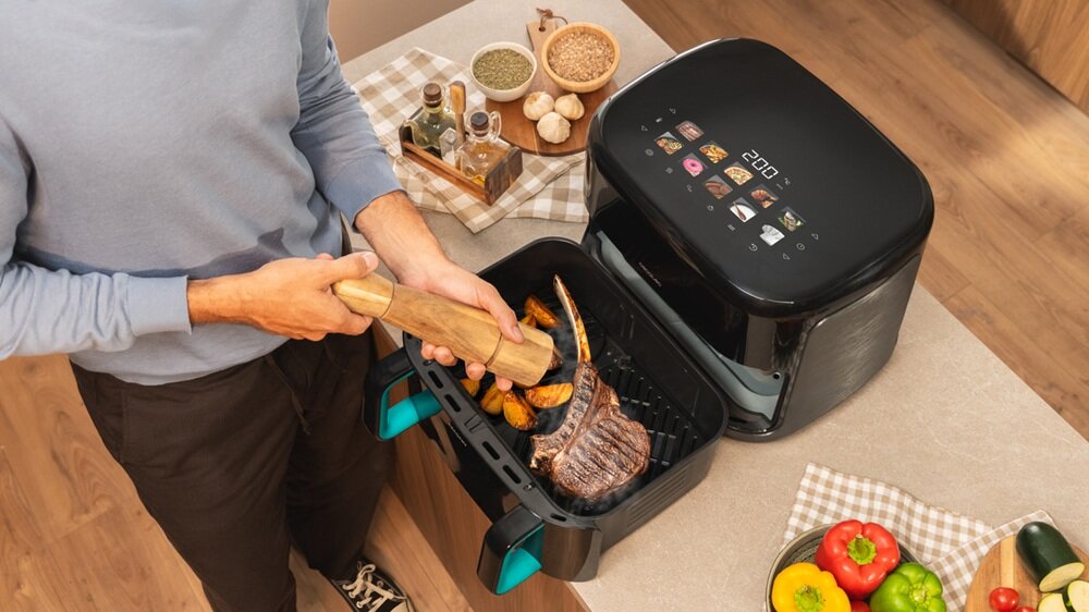 Air Fryer Frytkownica beztłuszczowa CECOTEC Cecofry&Grill Smokin Prime 11000 funkcja wędzenia, wzbogacenie dań, wyrazisty smak