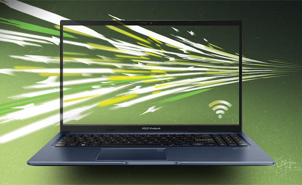 Laptop ASUS VivoBook 15 M1502NAQ z napisem Wi-Fi 6 – Łączność Wi-Fi 6