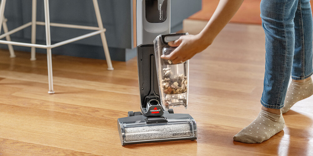 Odkurzacz mopujący BISSELL CrossWave OmniForce 3912N System dwóch zbiorników pojemność łatwo wyjąć i umyć pod bieżącą wodą higiena