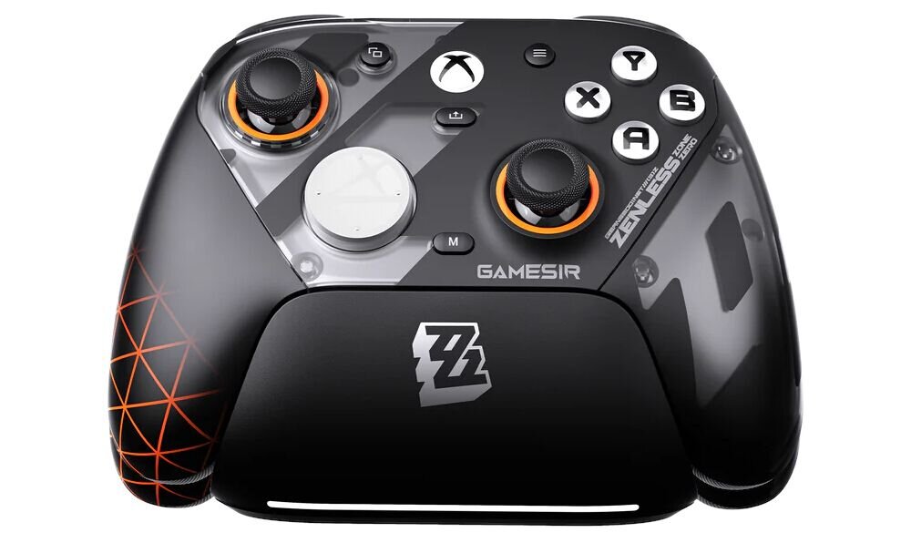 Kontroler GAMESIR G7 Pro Zenless Zone Zero Edition kontroler od przodu na białym tle tri-mode 2.4G wireless, przewodowy i Bluetooth 5.3 Xbox PC One-Press Wake-up szybkie uruchomienie