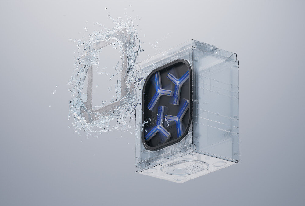 Robot do mycia okien ECOVACS Winbot W3 Omni technologia Vortex Wash czyszczenie na żądanie  przewód 2 w 1 ochrona przed upadkiem  spokój Wystarczy jedno kliknięcie 16 dysz wysokociśnieniowych