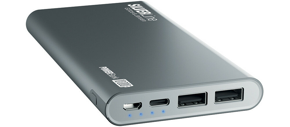 Powerbank GÖTZE & JENSEN Silver Line PZMI11B 10000mAh Niebieski pojmenosc obudowa