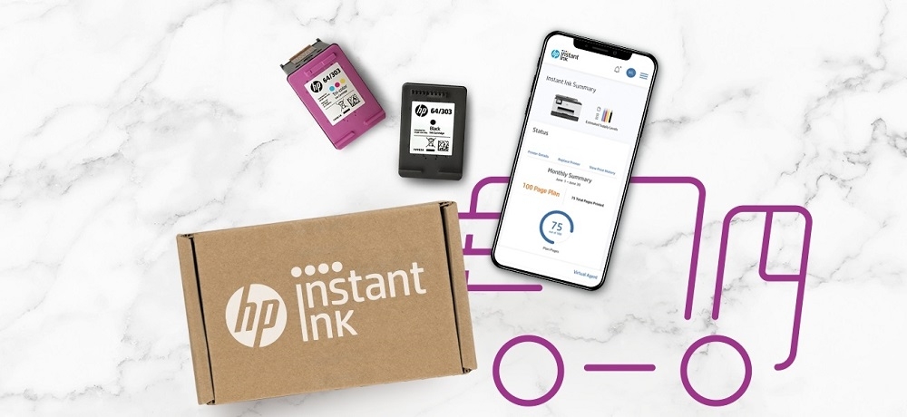 Urządzenie HP DeskJet - Subskrypcja Instant Ink oszczędność