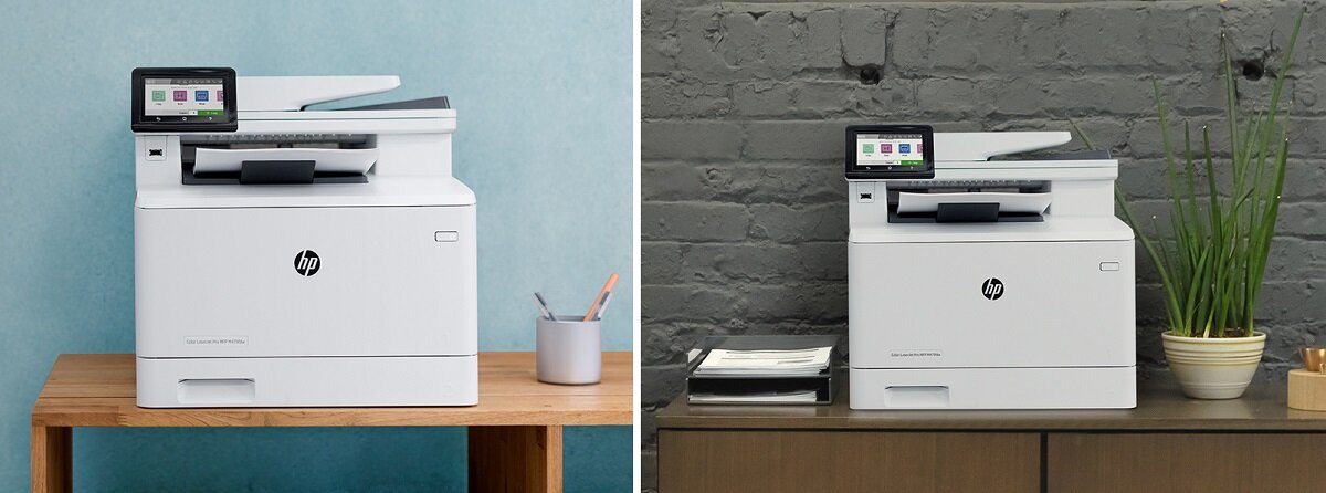 Urządzenie HP LaserJet Pro M479fnw drukowanie skanowanie kopiowanie tusz jakość kolor czerń zbiornik przyciski płynność oszczędność wymiary Rozdzielczość druku