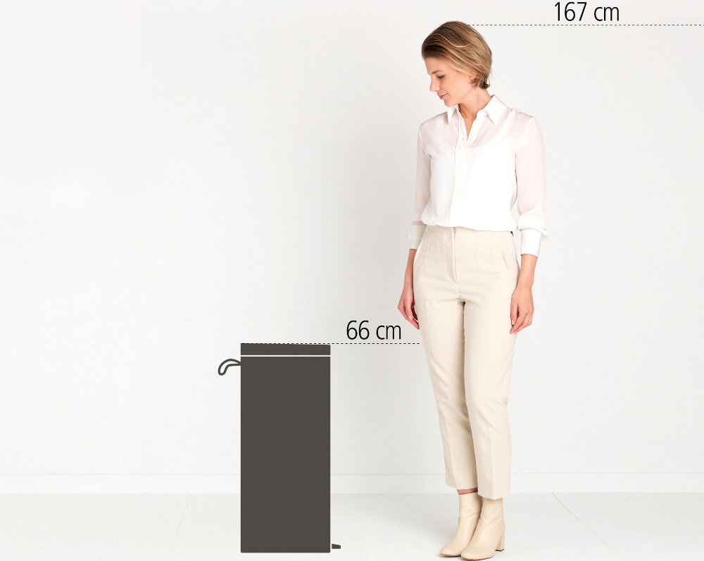 Kosz na śmieci BRABANTIA 485244 FlatBack 40L Biały pojemność płaski tył wymiary kolor kolorystyka