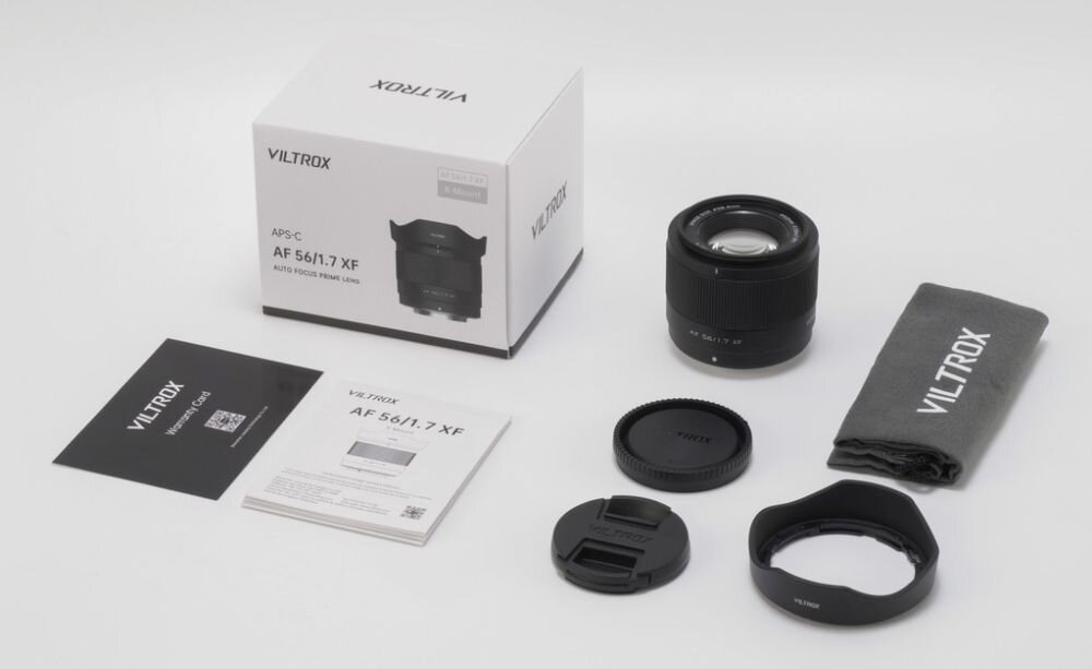 VILTROX AF 56 mm f-1.7 55 cm zestaw