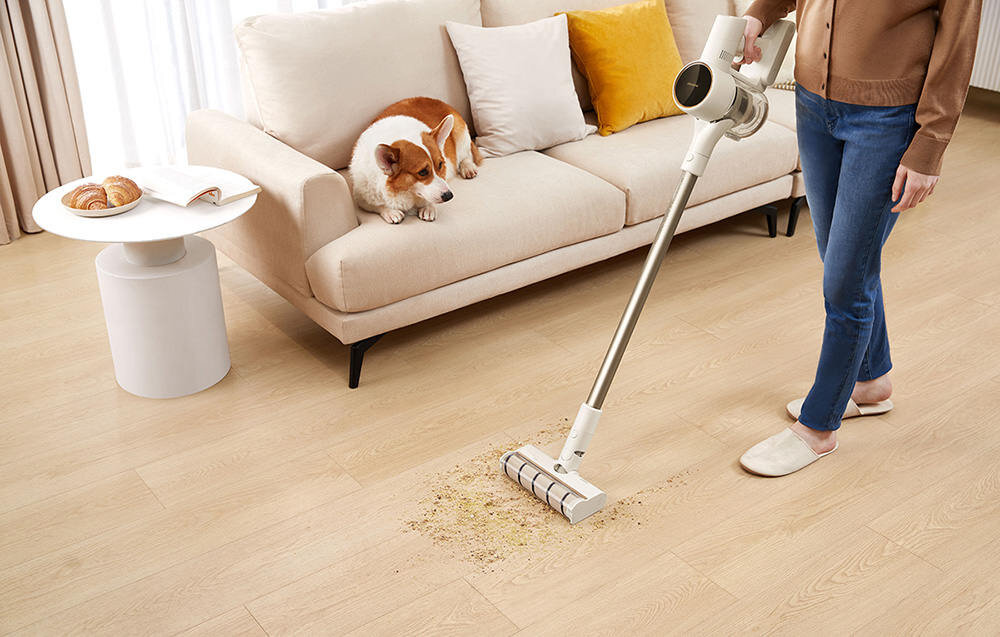 Bezprzewodowy odkurzacz pionowy Dreame R10 predkosc 120 000 rpm moc 120 PW