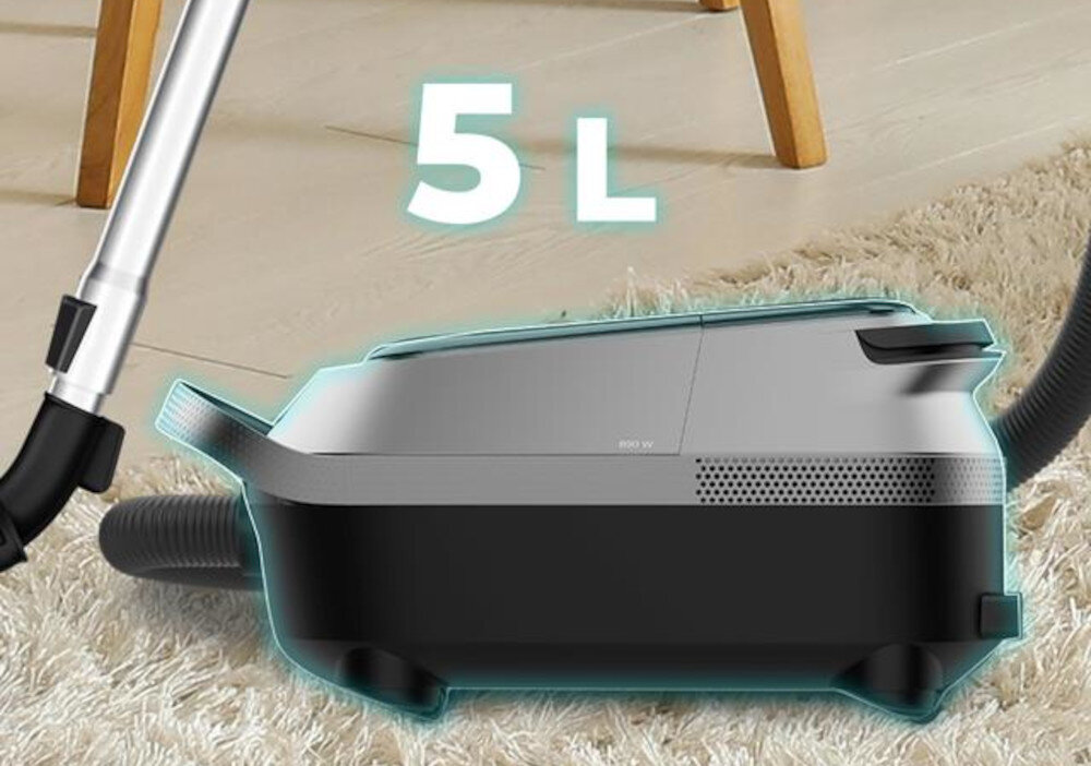 Odkurzacz CECOTEC Conga Powerbag 5000 ProStyle Odkurzanie bez przerw worek pojemność wygodne rozwiązanie Szybka, łatwa i higieniczna utylizacja worka
