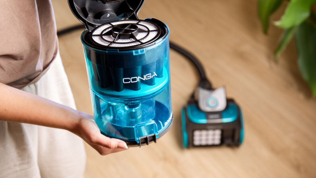 Odkurzacz CECOTEC Conga Rockstar Multicyclonic XL PowerStyle wygoda użytkowania Duży zbiornik o pojemności 3,3 l System bezworkowy