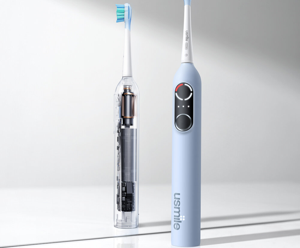 Szczoteczka soniczna USMILE P10 Pro Biały 3 tryby pracy dopasowanie działanie potrzeby delikatny wybielający ograniczenia przebarwienia dostosowanie preferencje szczotkowanie