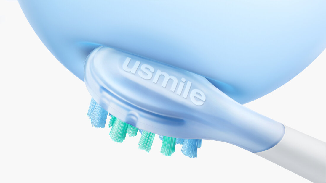 Szczoteczka soniczna USMILE P10 Pro Biały Ochrona zębów i dziąseł Czujnik nacisku chroni szkliwo oraz dziąsła przed podrażnieniem Miękkie, zaokrąglone włosie