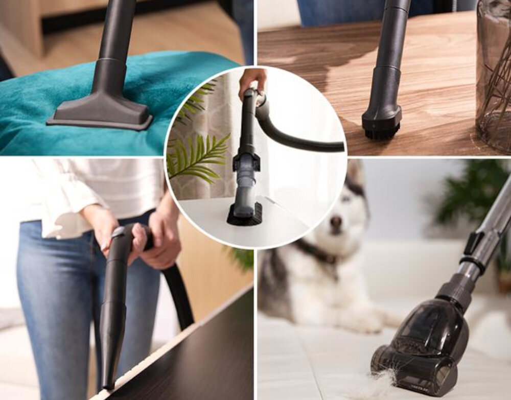 Odkurzacz CECOTEC Conga Rockstar Multicyclonic XXL Animal Plus Koniec z sierścią szczotka do sierści zwierząt z dywanów, legowisk i tapicerki Przedłużona szczotka do mebli 