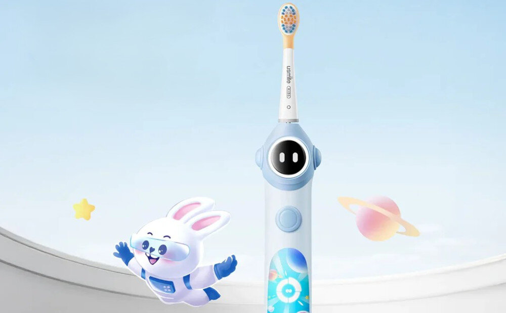 Szczoteczka soniczna USMILE Q10 Niebieski Trzy tryby pracy Trzy tryby szczotkowania dopasowanie działanie potrzeby Tryb Delikatny Inteligentny