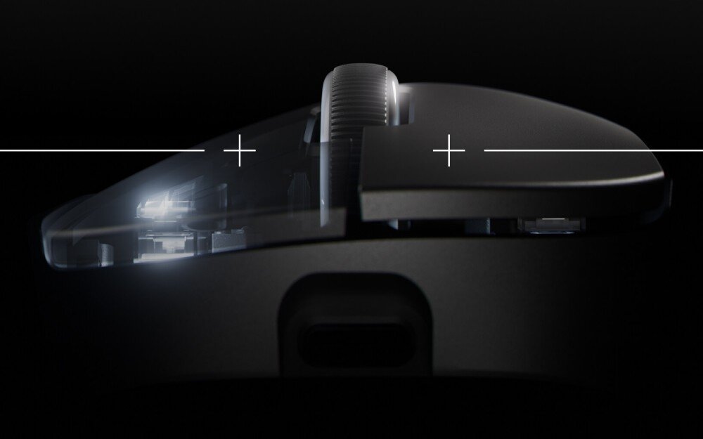 Mysz LOGITECH G Pro X Superlight 2 DEX Czarny przełączniki hybrydowe LIGHTFORCE przyciski