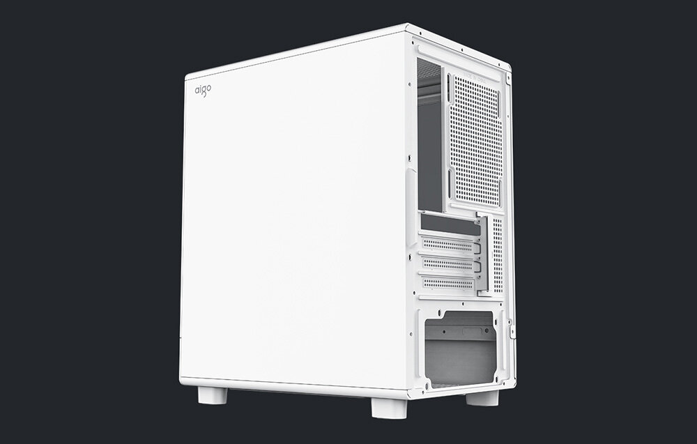 Obudowa DARKFLASH DB330M Biały, USB 3.0, USB 2.0, audio, panel, Panel z portami USB i przyciskiem zasilania.