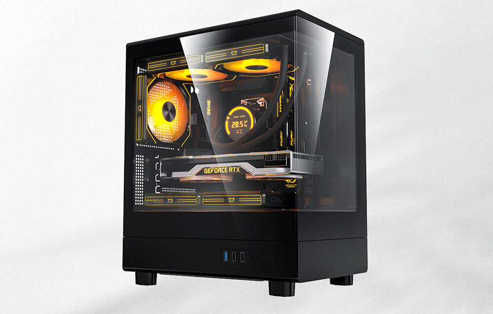 Obudowa DARKFLASH DB330M Czarny, obudowa PC, komputer, gaming, design, Kompletny zestaw komputerowy z podświetleniem.
