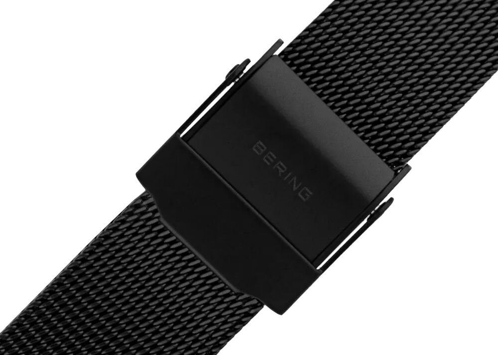 Zegarek Damski Bering 14129 bransoleta mesh złota elegancka lekka konstrukcja detale