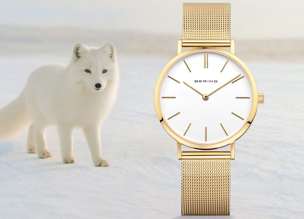 Bering Classic 14134 stal szlachetna mesh bransoleta regulacja dopasowanie komfort noszenia