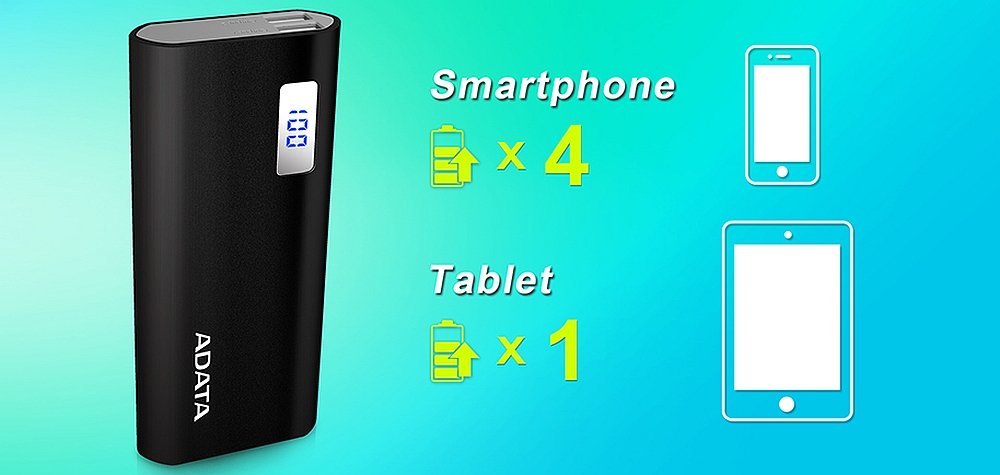 Powerbank ADATA AP12500D 12500 mAh pojemność