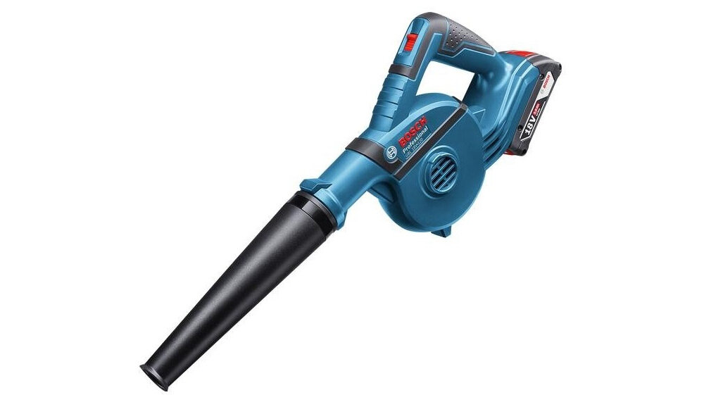 Dmuchawa do liści BOSCH GBL18V-120 akumulatorowa wszechstronne urządzenie funkcjonalna i przemyślana konstrukcja znakimita wydajność duży przepływ powietrza
