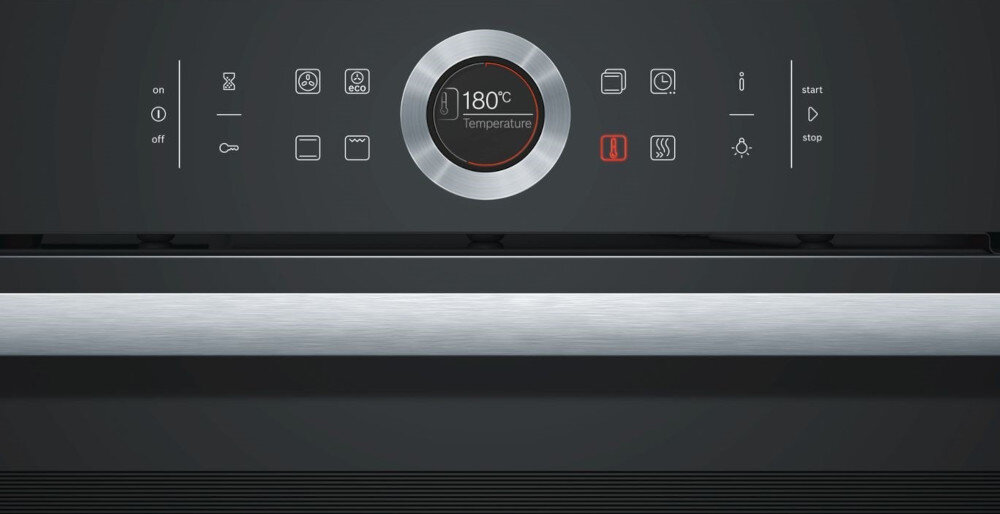 Piekarnik BOSCH HBG633NB1 Wyświetlacz tft dotykowy łatwe sterowanie panel ustawienia temperatury regulacja