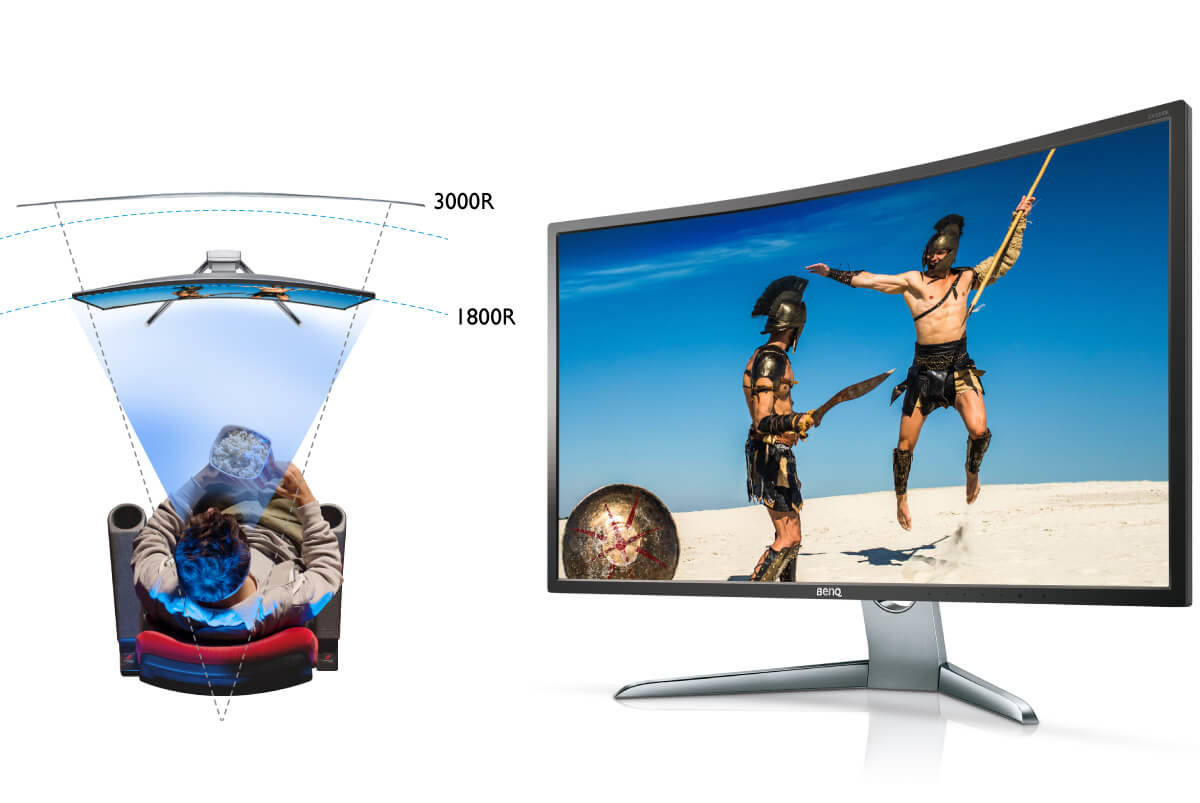 Monitor BENQ EX3200R - Zakrzywiony Ekran