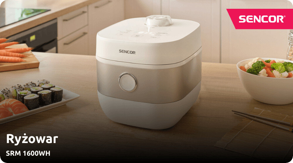 Ryżowar SENCOR SRM 1600WH zdjęcie lifestyle Gotowanie bez pilnowania