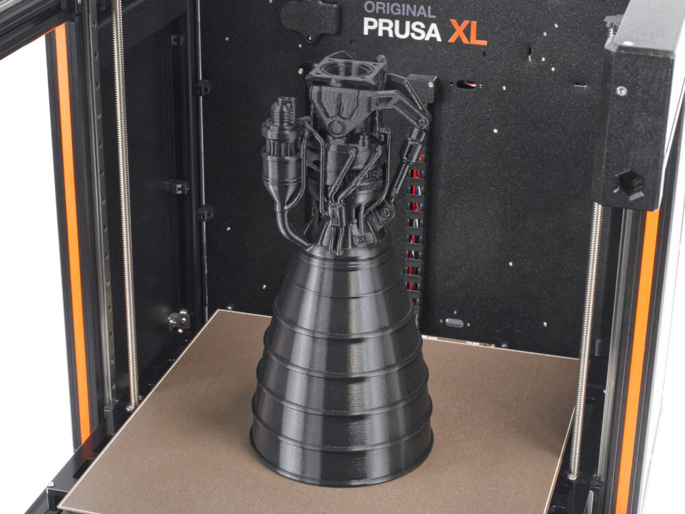 Drukarka 3D PRUSA XL Wi-Fi, LAN (1 Głowica) drukarka podczas drukowania  stal sprężynowa, arkusz PEI, łatwe zdejmowanie