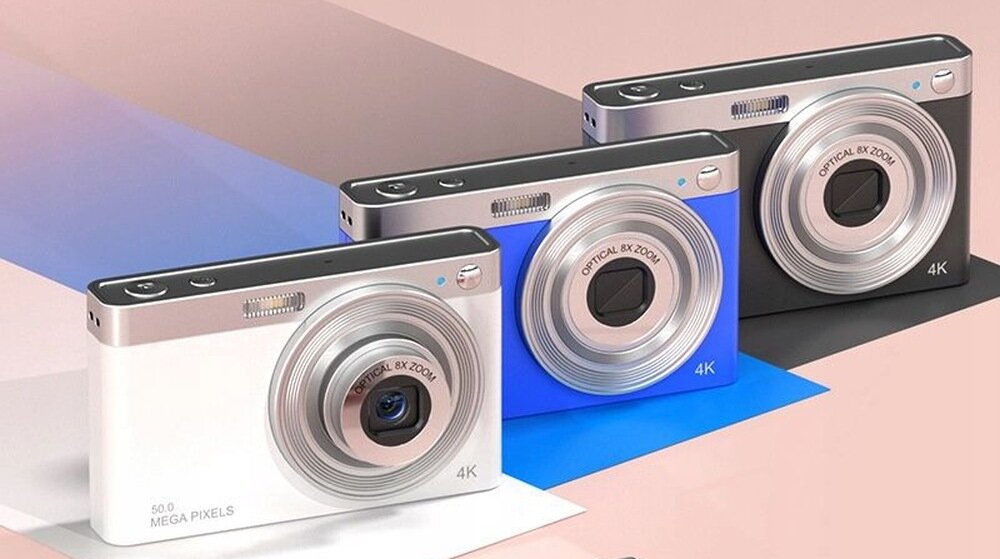 Aparat XREC C13 zdjęcia 50MP i filmy 4K z zoomem i stabilizacją obrazu