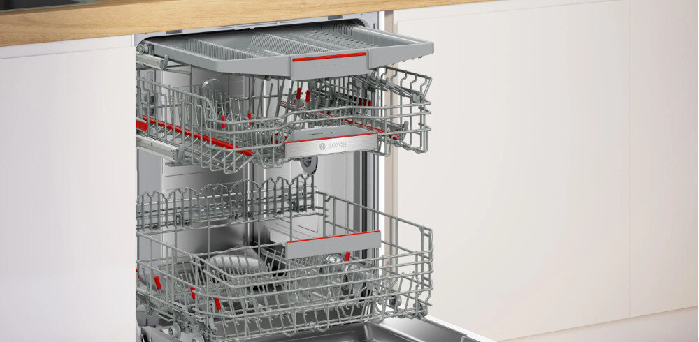 Zmywarka BOSCH SMV8YCX02E VarioFlex system koszy składane elementy pojemność komplety naczyń
