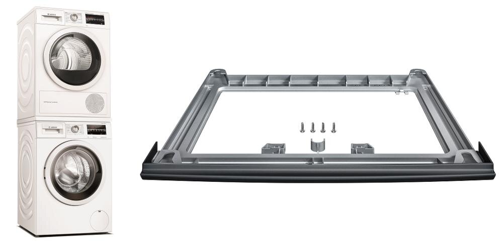 BOSCH WTZ2741C łącznik miejsce pralka suszarka bezpiecznie solidnie urządzenie przesuwanie upadek pomieszczenie