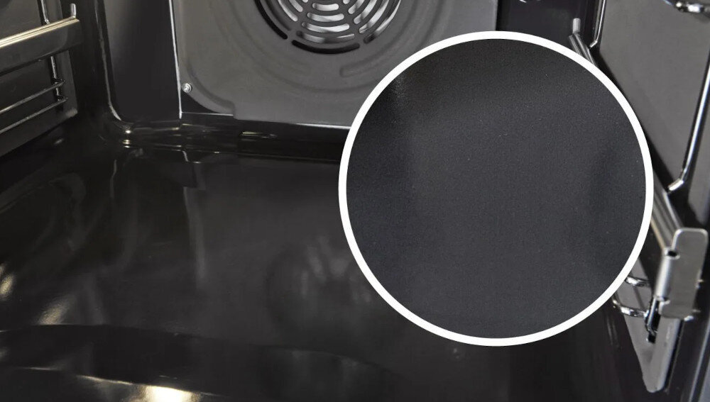 Kuchnia HISENSE HKS5D71XMPF emalia odporna na mikrofale temperaturę potrójna warstwa izolacyjna bezpieczne sterylne warunki gotowania bez mikroporów łatwe czyszczenie