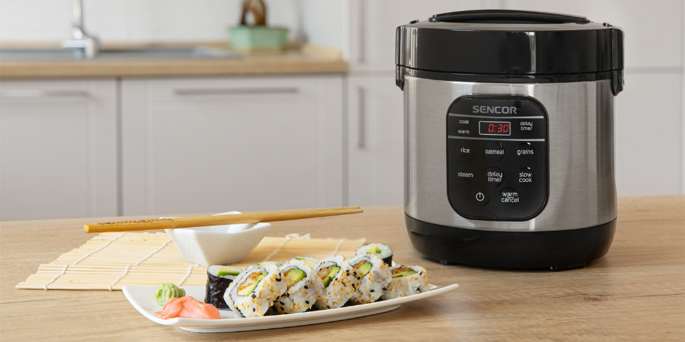 Ryżowar SENCOR SRM 0650SS Proste przechowywanie kabel zasilajacy wygoda komfort