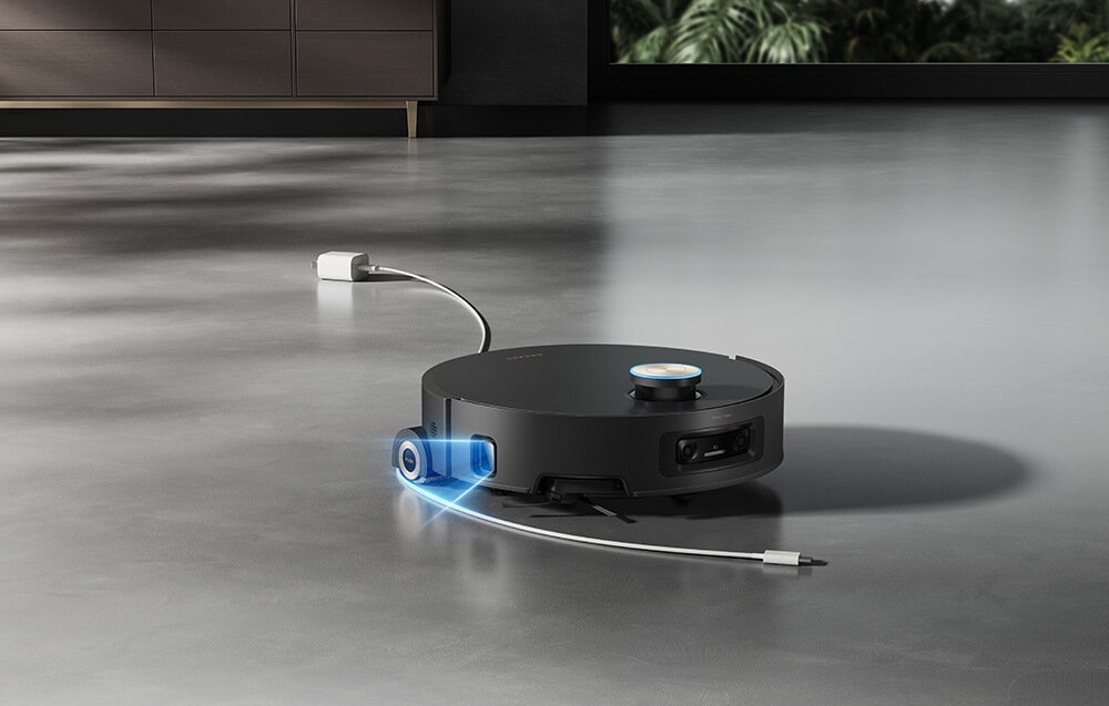 Robot sprzątający DREAME Aqua 10 Ultra Roller Complete Czarny Radzi sobie w trudnym terenie System StereoEdge™ technologia 3D Structured Light