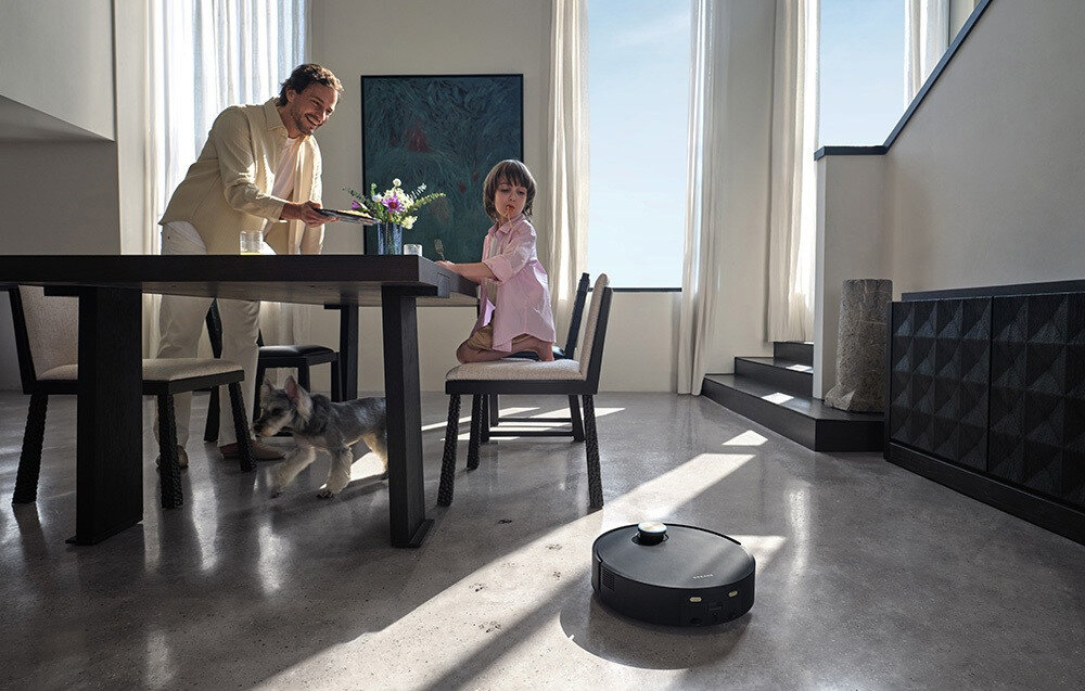 Robot sprzątający DREAME Aqua 10 Ultra Roller Complete Czarny aplikacja Funkcje podnoszenia mopa i zwiększania mocy ssania sterować robotem głosowo „OK, Dreame” zgodność z systemem Matter w zakresie bezpieczeństwa IoT i ochrony prywatności