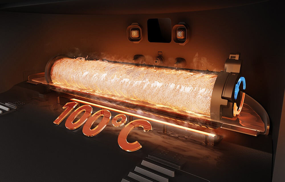 Robot sprzątający DREAME Aqua 10 Ultra Roller Complete Czarny Dokładność i higiena  Technologia ThermoHub™ temperatura brud, bakterie i nieprzyjemne zapachy w przód i w tył płyta PTC