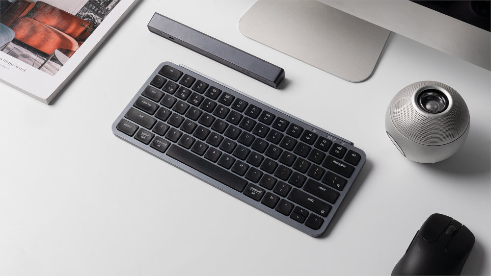 Keychron B1 Pro trzy tryby łączności Mechanizm nożycowy (scissor switch) pełne wsparcie dla ZMK Launcher