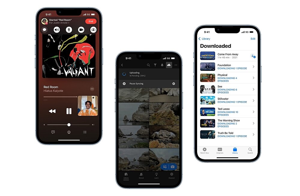 Apple iPhone 13 pro ekran procesor bateria wydajność pamięć ram pojemność rozdzielczość aparat obiektyw funkcje cechy muzyka ochrona obudowa odporny 