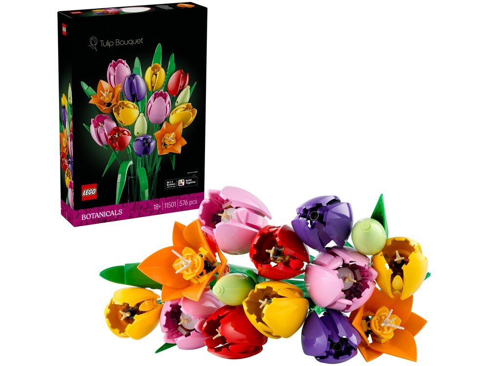 LEGO 11501 ICONS Bukiet tulipanów Zestaw   