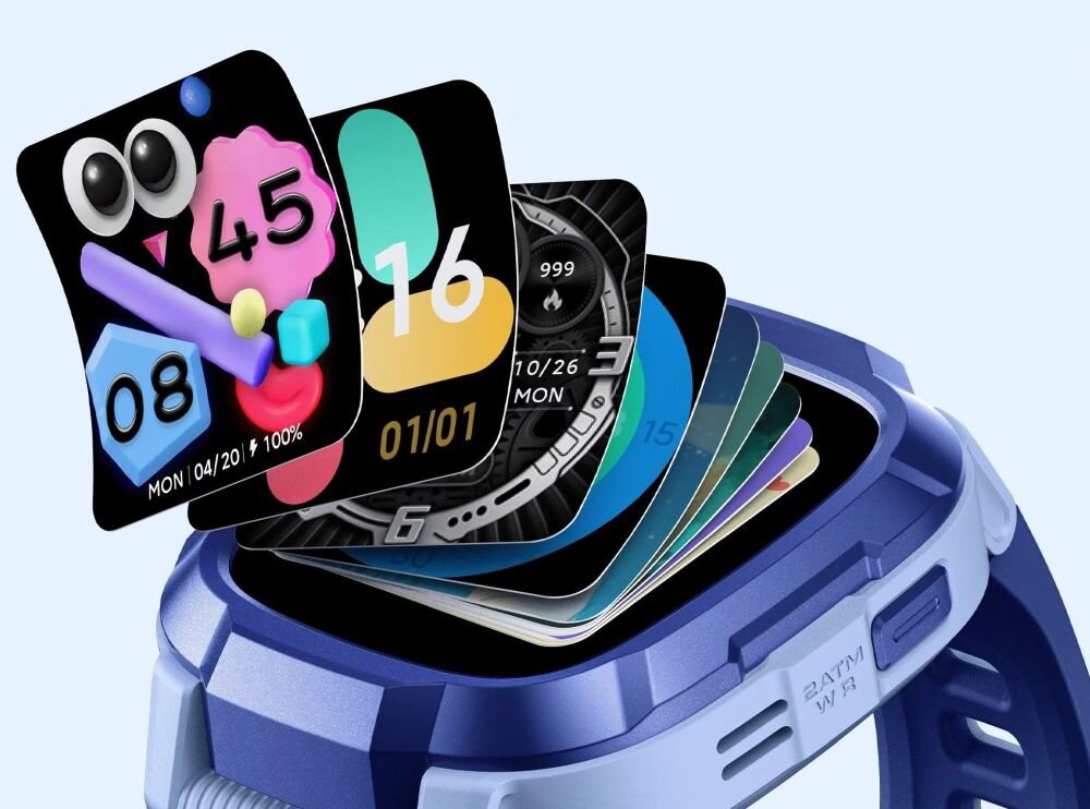MIBRO P6 4G LTE prywatność dane szyfrowanie AES personalizacja tarczy smartwatch dziecko