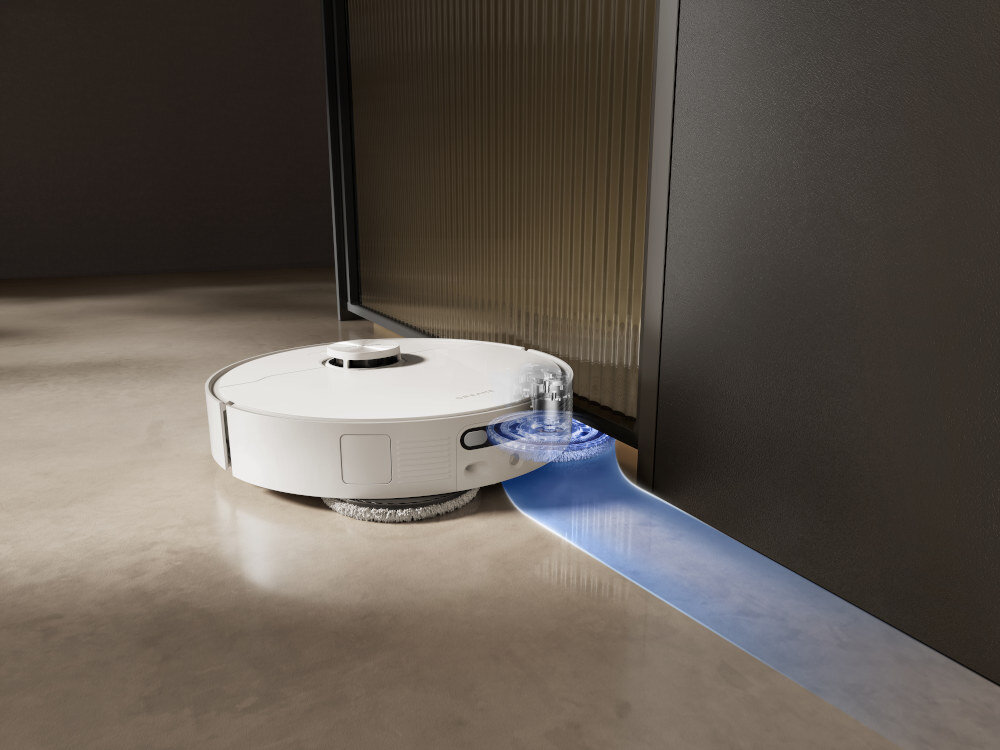 Robot sprzątający DREAME L40 Ultra AE w każdym zakamarku technologia MopExtend™ RoboSwing wysuwany pad mopujący do narożników i wzdłuż krawędzi 