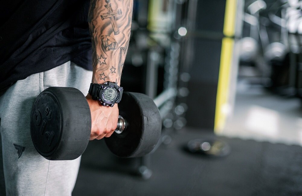 SMARTWATCH GARETT STRONG NIEBIESKI bezpieczny trening wysokościomierz barometr termometr