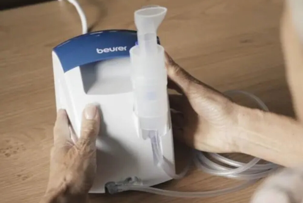 Inhalator nebulizator pneumatyczny BEURER IH 26 Terapia w krótkim czasie Technologia sprężania powietrza głęboko do płuc regularne stosowanie terapii