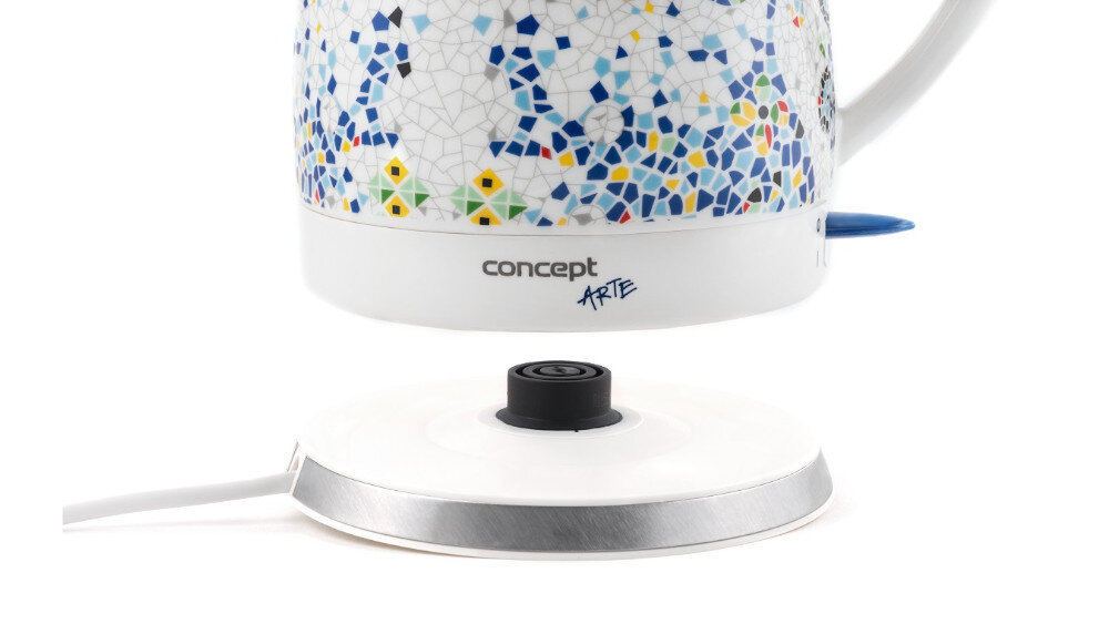 Czajnik CONCEPT RK-0020 obrotowa podstawa kąt wygoda podstawka przechowywanie przewód