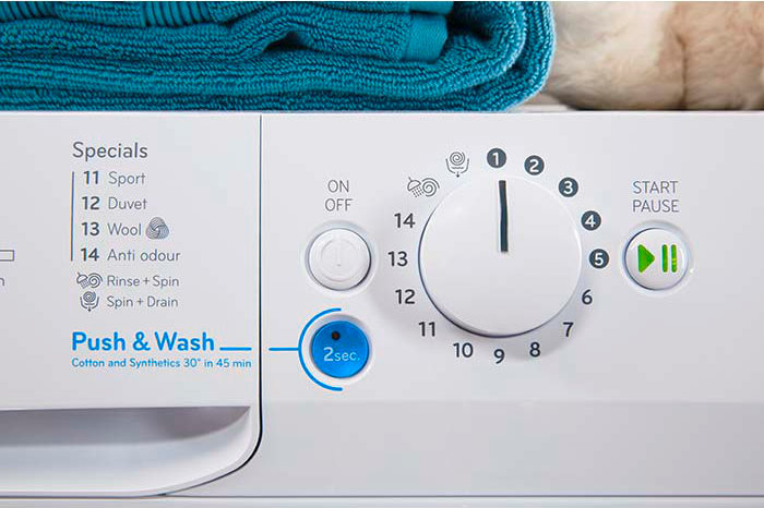 Pralka INDESIT BWSA61053W - Push & Wash