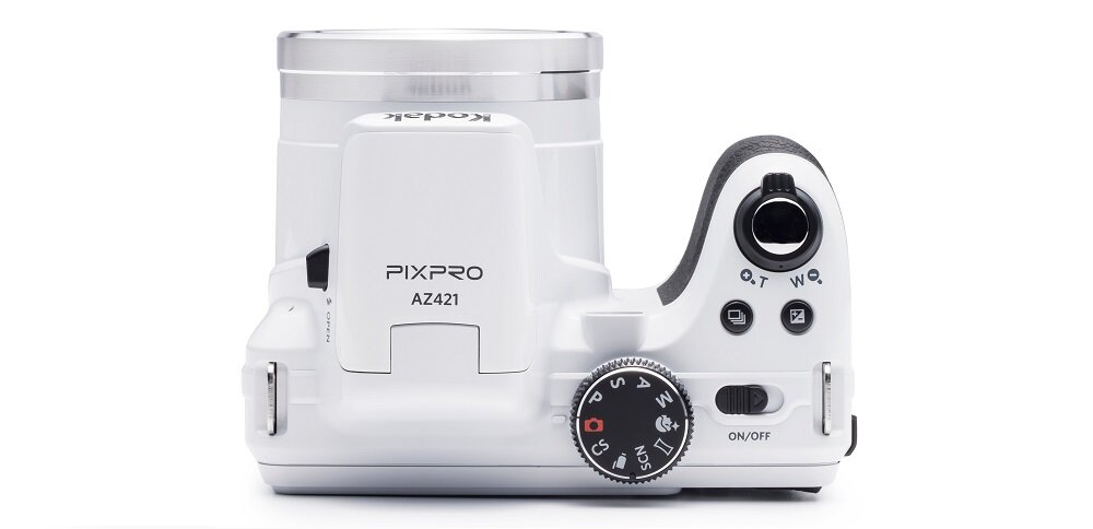 Aparat KODAK AZ421 biały różne tryby widok góra