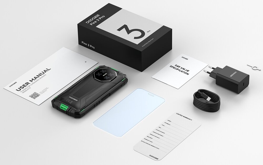 Smartfon DOOGEE Fire 3 Pro zestaw akcesoria