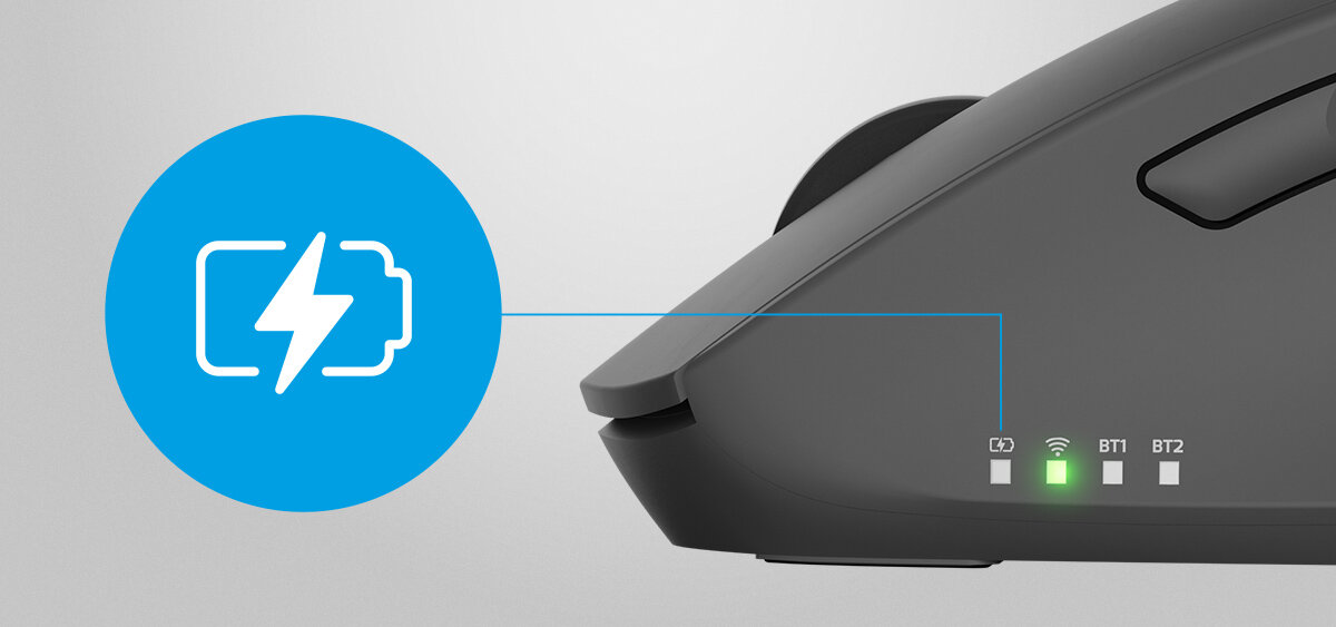 NATEC Kite Umieszczone na obudowie diody stanie połączenia poziomie energii Czytelne wskaźniki LED - wskaźniki na obudowie z ikoną baterii