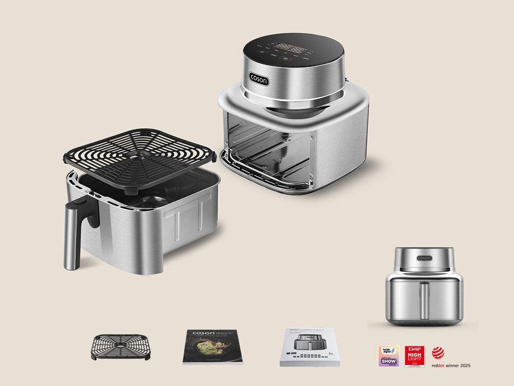 Air Fryer Frytkownica beztłuszczowa COSORI Iconic Single 6.2 l bogaty zestaw, gotowy od razu do użycia, szybsze gotowanie